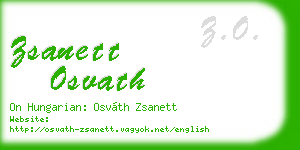 zsanett osvath business card